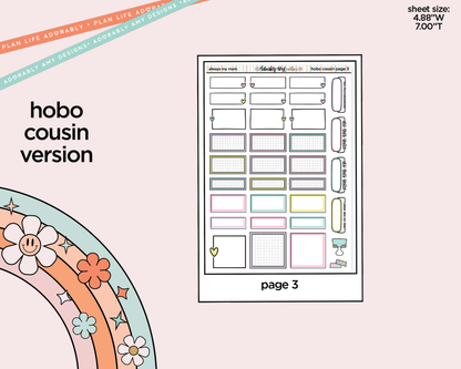 Hobonichi Cousin Weekly Always My Mom, Forever My Friend Planner Sticker Kit for Hobo Cousin or Similar Planners - Adorably Amy Designs