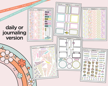 Journaling and Daily Planning Always My Mom, Forever My Friend Planner Sticker Kit - Adorably Amy Designs
