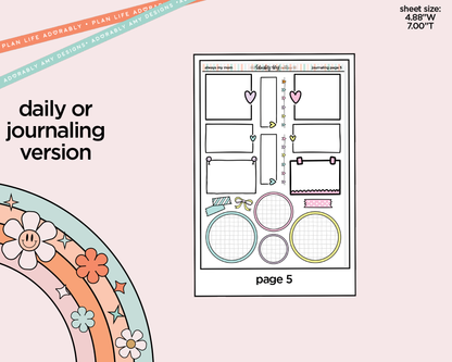 Journaling and Daily Planning Always My Mom, Forever My Friend Planner Sticker Kit - Adorably Amy Designs