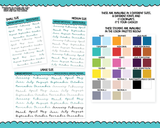 Rainbow or Black Months of the Year - 8 Fonts - Stickers Planner Stickers for any Planner or Insert