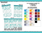 Rainbow or Black Months of the Year - 8 Fonts - Stickers Planner Stickers for any Planner or Insert