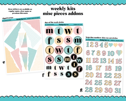 My Weekend is Booked Weekly Kit Addons - All Sizes - Deco, Smears and More!
