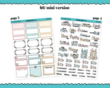Mini B6 My Weekend is Booked Reading & Books Themed Weekly Planner Sticker Kit sized for ANY Vertical Insert