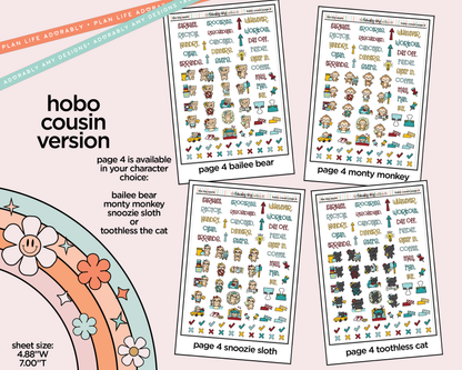 Hobonichi Cousin Weekly The Big Apple Planner Sticker Kit for Hobo Cousin or Similar Planners