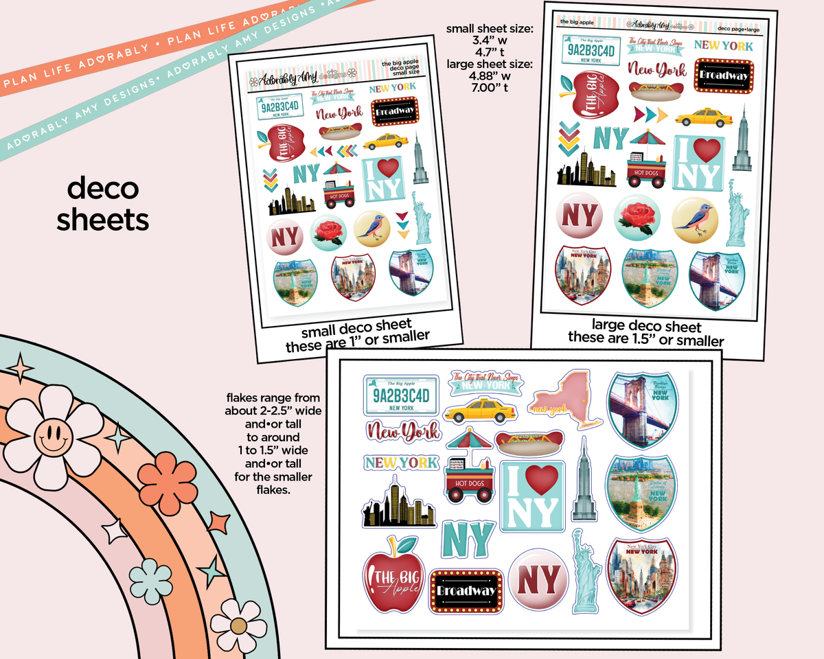 The Big Apple Weekly Kit Deco Pages - All Sizes