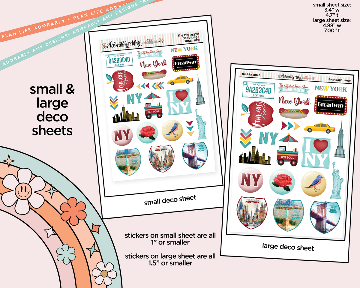 The Big Apple Weekly Kit Deco Pages - All Sizes