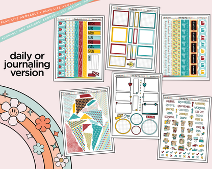Journaling and Daily Planning The Big Apple Planner Sticker Kit