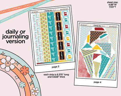 Journaling and Daily Planning The Big Apple Planner Sticker Kit