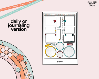 Journaling and Daily Planning The Big Apple Planner Sticker Kit
