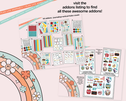 Vertical The Big Apple Collection Kit for Vertical Standard Size Planners or Insert