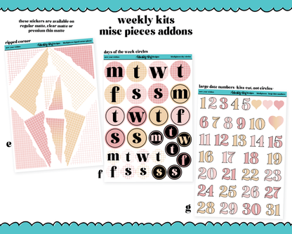 New Year Wishes Weekly Kit Addons - All Sizes - Deco, Smears and More!