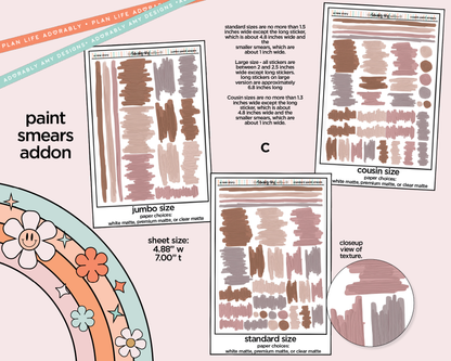 A New Story Weekly Kit Addons - All Sizes - Strips, Smears and More!