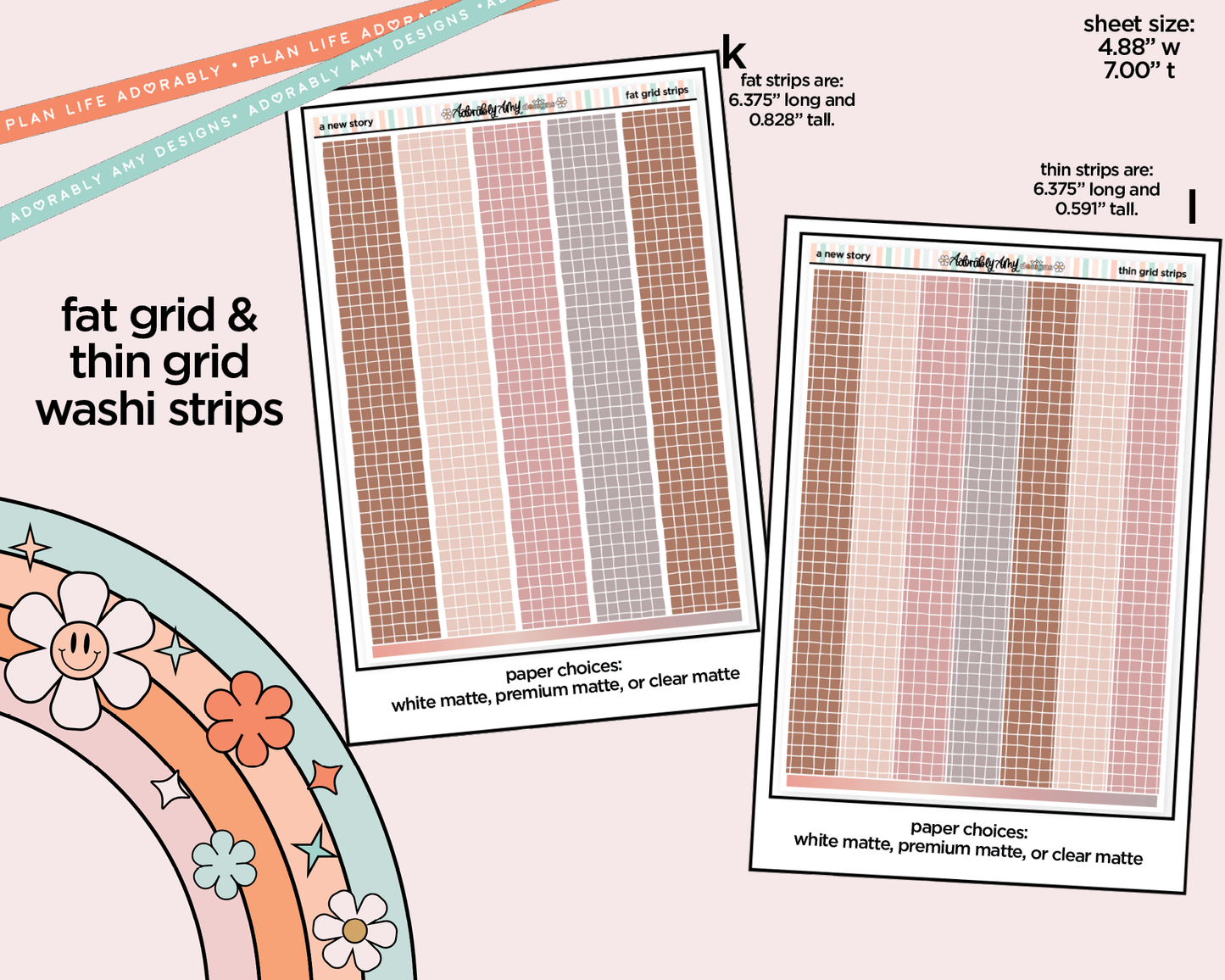 A New Story Weekly Kit Addons - All Sizes - Strips, Smears and More!