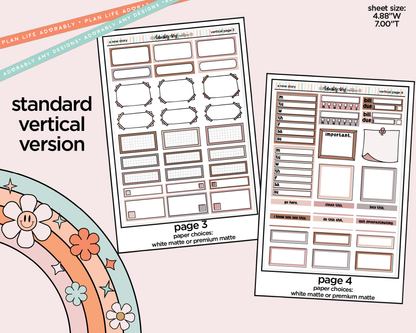 Vertical A New Story Weekly Sticker Kit for Vertical Standard Size Planners or Insert