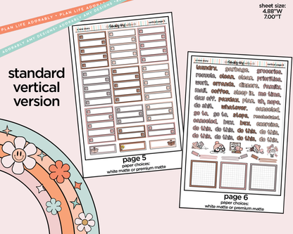 Vertical A New Story Weekly Sticker Kit for Vertical Standard Size Planners or Insert