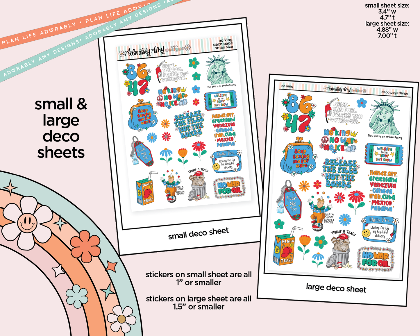 No Kings Weekly Kit Deco Pages - All Sizes