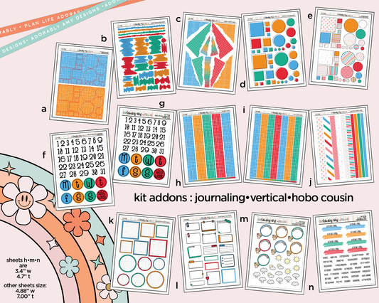No Kings Kit Addons - All Sizes - Strips, Smears and More! - Adorably Amy Designs