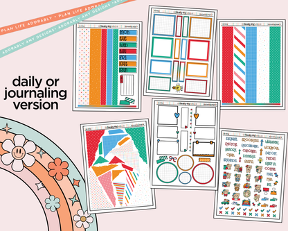 Journaling and Daily Planning No King Planner Sticker Kit