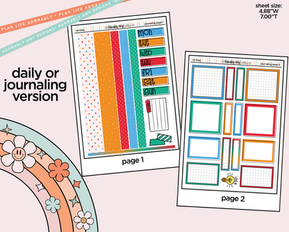 Journaling and Daily Planning No King Planner Sticker Kit