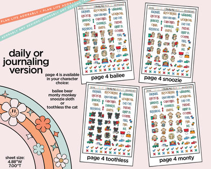 Journaling and Daily Planning No King Planner Sticker Kit