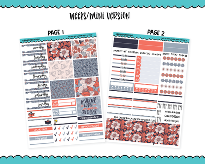 Mini B6 Not All Who Wander Nature Themed Weekly Planner Sticker Kit sized for ANY Vertical Insert