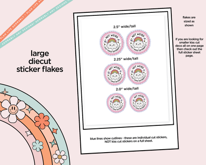 Not Weird, Just Wired Differently Typography Sampler Planner Stickers