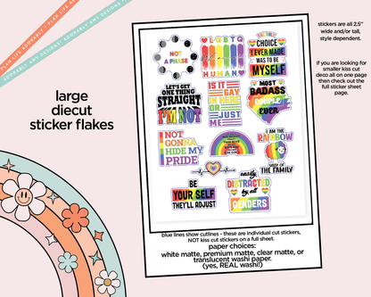 Not a Phase Typography Sampler Planner Stickers