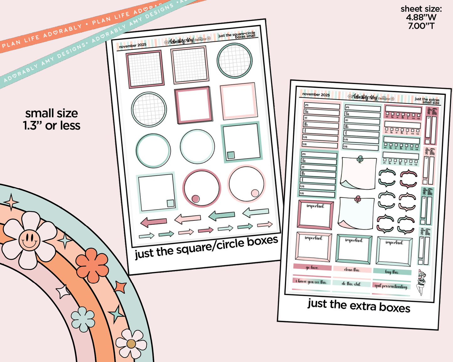 November 2025 Mix & Match Functional Sheets Limited Edition (3 sizes)