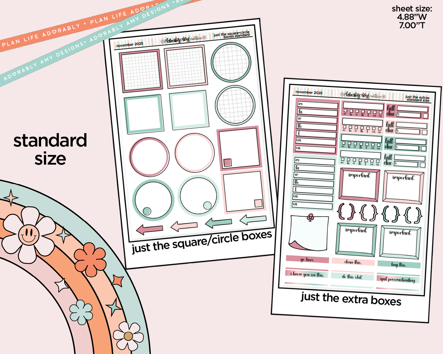 November 2025 Mix & Match Functional Sheets Limited Edition (3 sizes)