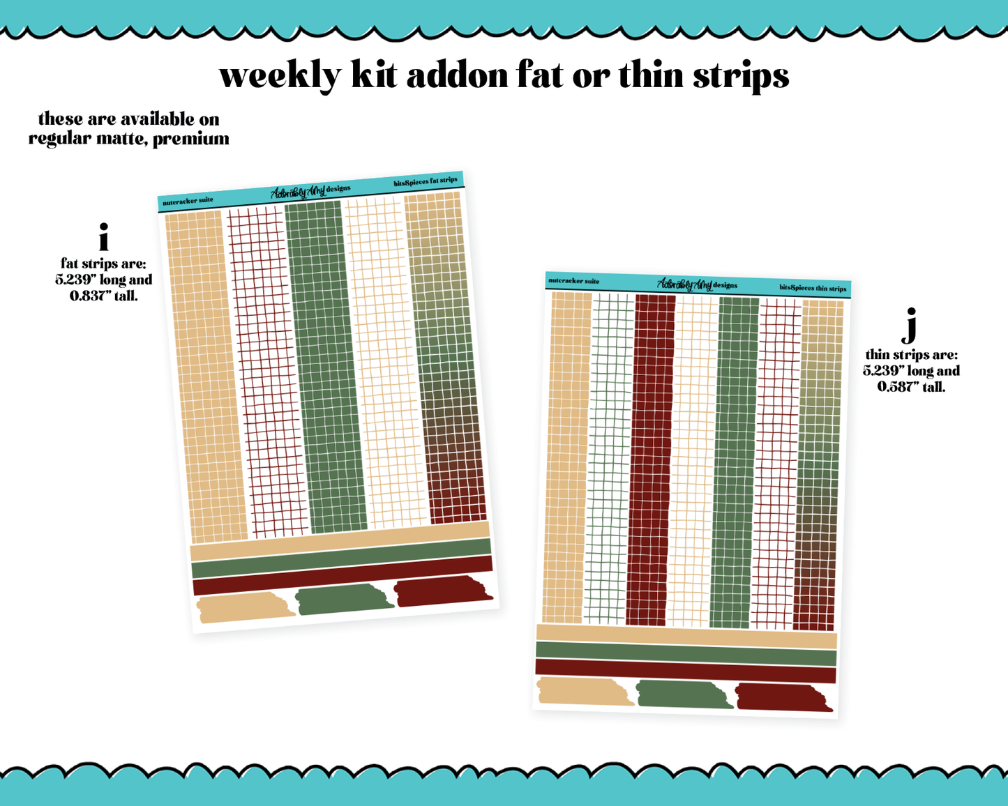 Nutcracker Suite Christmas Themed Weekly Kit Addons - All Sizes - Deco, Smears and More!