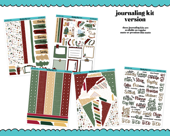 Journaling Kit Nutcracker Suite Christmas Themed Planner Sticker Kit