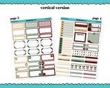 Vertical Nutcracker Suite Christmas Themed Planner Sticker Kit for Vertical Standard Size Planners or Inserts
