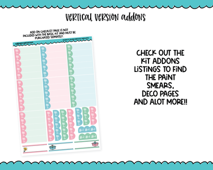 Vertical Ocean is Calling Themed Planner Sticker Kit for Vertical Standard Size Planners or Inserts