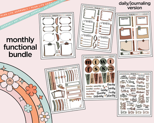 October 2024 Daily Planning Jumbo Size Limited Edition Bundle