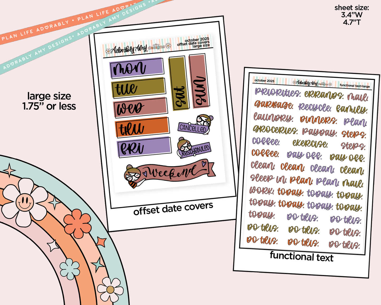 October 2025 Mix & Match Functional Sheets Limited Edition (3 sizes)
