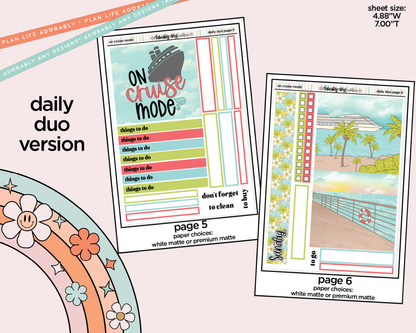 Daily Duo On Cruise Mode Weekly Planner Sticker Kit for Daily Duo Planner