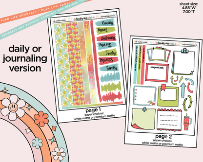 Journaling and Daily Planning On Cruise Mode Planner Sticker Kit