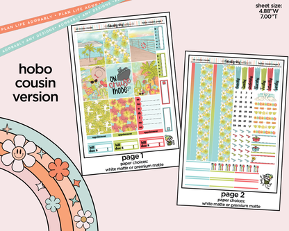 Hobonichi Cousin Weekly On Cruise Mode Planner Sticker Kit for Hobo Cousin or Similar Planners