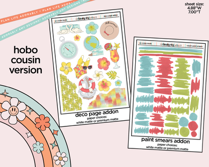 Hobonichi Cousin Weekly On Cruise Mode Planner Sticker Kit for Hobo Cousin or Similar Planners