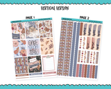 Vertical Once Upon a Time Fall Reading Fairytale Themed Planner Sticker Kit for Vertical Standard Size Planners or Inserts