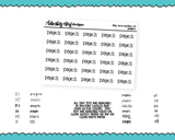Foiled Tiny Text Series - Pages: Checklist Size Planner Stickers for any Planner or Insert