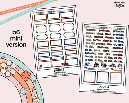 Mini B6 Best Friends are Ones with Paws Planner Sticker Kit sized for ANY Vertical Insert