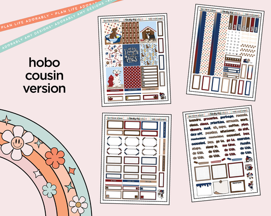 Hobonichi Cousin Weekly Best Friends are Ones with Pawss Planner Sticker Kit for Hobo Cousin or Similar Planners
