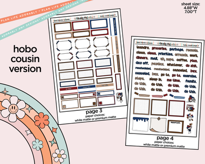 Hobonichi Cousin Weekly Best Friends are Ones with Pawss Planner Sticker Kit for Hobo Cousin or Similar Planners