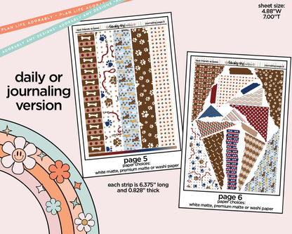 Journaling and Daily Planning Best Friends are Ones with Paws Planner Sticker Kit
