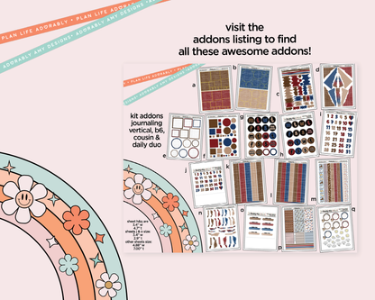 Daily Duo Best Friends are Ones with Paws Weekly Planner Sticker Kit for Daily Duo Planner
