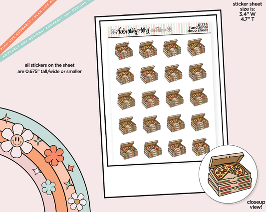 Pizza Doodled Icon Stickers