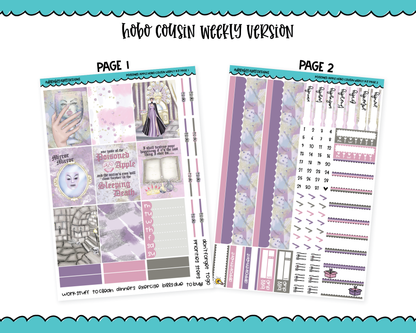 Hobonichi Cousin Weekly Poisoned Apple Evil Queen Themed Planner Sticker Kit for Hobo Cousin or Similar Planners