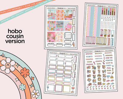 Hobonichi Cousin Weekly Come Sit by the Pool Planner Sticker Kit for Hobo Cousin or Similar Planners
