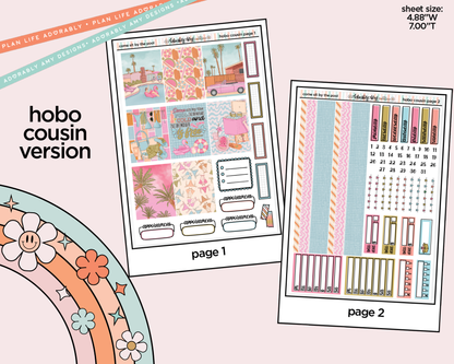 Hobonichi Cousin Weekly Come Sit by the Pool Planner Sticker Kit for Hobo Cousin or Similar Planners